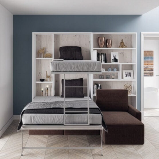 Inspiration Vertical Bunkbed with sofa.